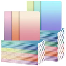 KRAFT NOTEBOOKS Lined Journals Writing Paper Gradient A5 48 Pack DDAOWANX