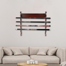 6 Sticks Horizontal Storage Pool Cue Rack Wall Mounted Billiard Cue Holder Rack