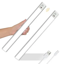 70LED Dimmer Under Cabinet Lighting, Hand Wave Control & Motion Sensor, Magne...