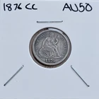 1876 Carson City Seated Liberty Dime AU