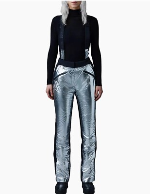 Mackage Nyomi Ski Pants Size Extra Small ES Silver Black Snowboard