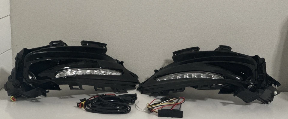 Luces de conducción antiniebla dobles LED completas con interruptor de soportes para Chrysler 300srt 2015-2020 Foto 3 de 4