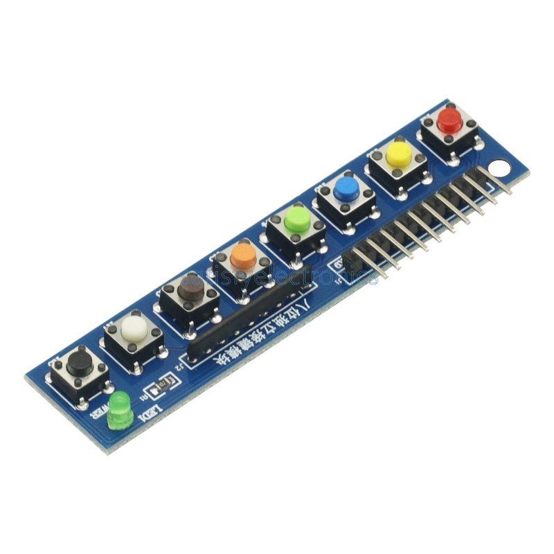 8 independent key button modules with LED indicator keyboard modules for Arduino