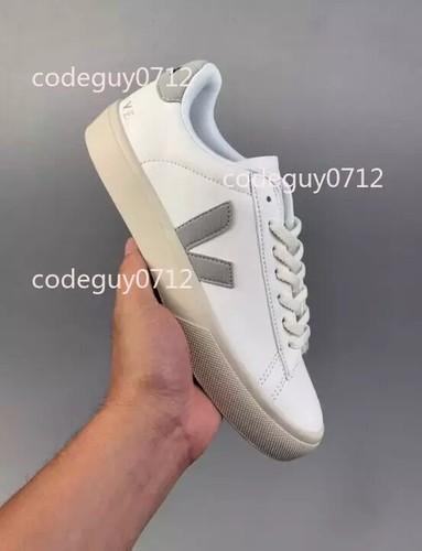 Scarpe casual Veja uomo e donna sneakers basse stringate in pelle - Foto 8 di 12