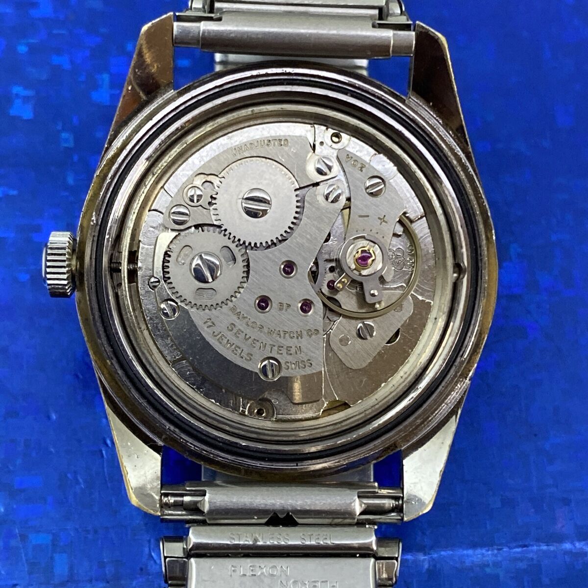 BAYLOR 腕時計 Stunning Vintage 1960s Man's BAYLOR Original Black Dial