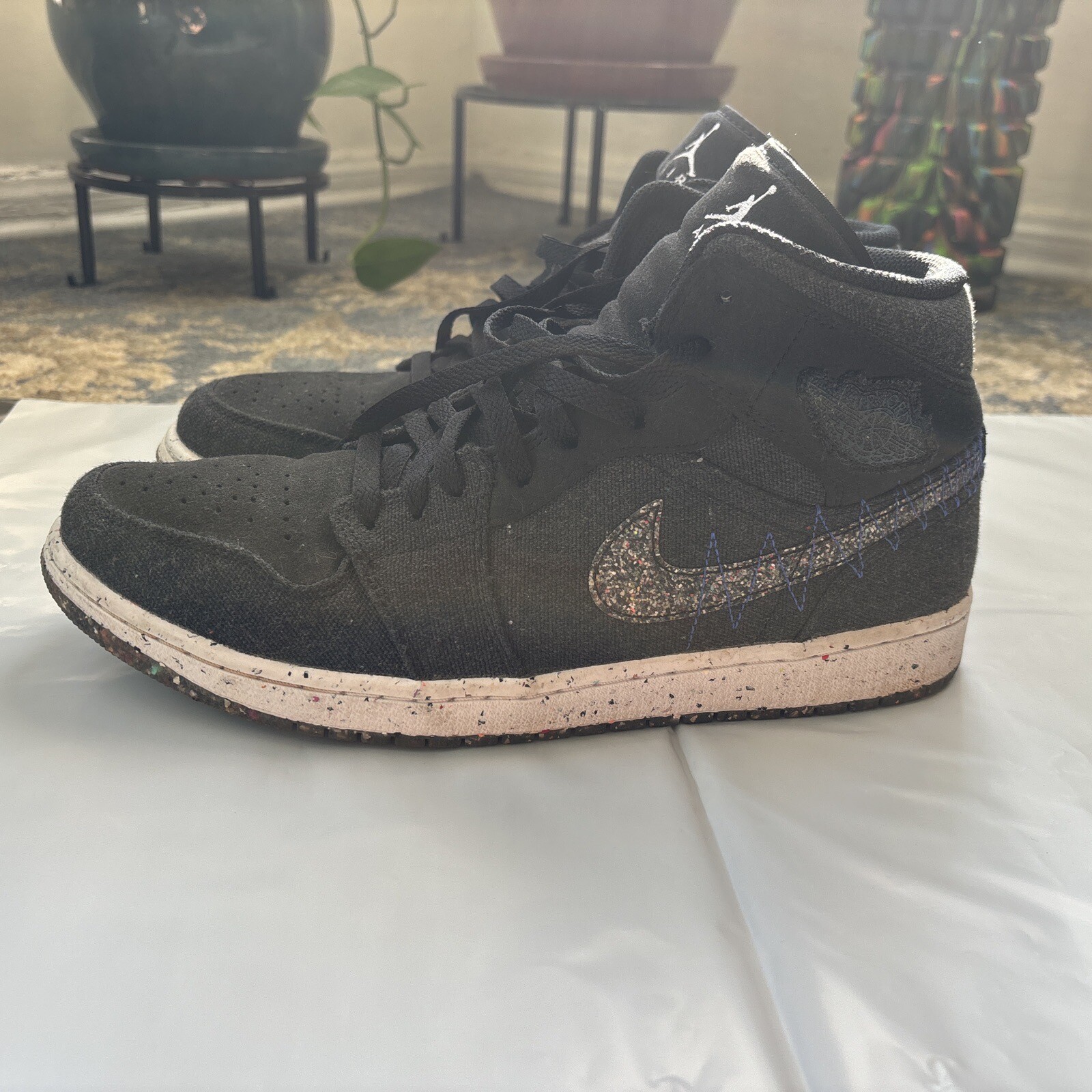 Original Nike Air Jordan 1 Mid SE Crater, Grey Shoes… Gem