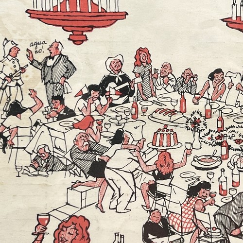 VTG URUGUAY Restaurant Menu EL MASTIL Puerto de Punta VIDIELLA RETRO WINE ART - Picture 9 of 11
