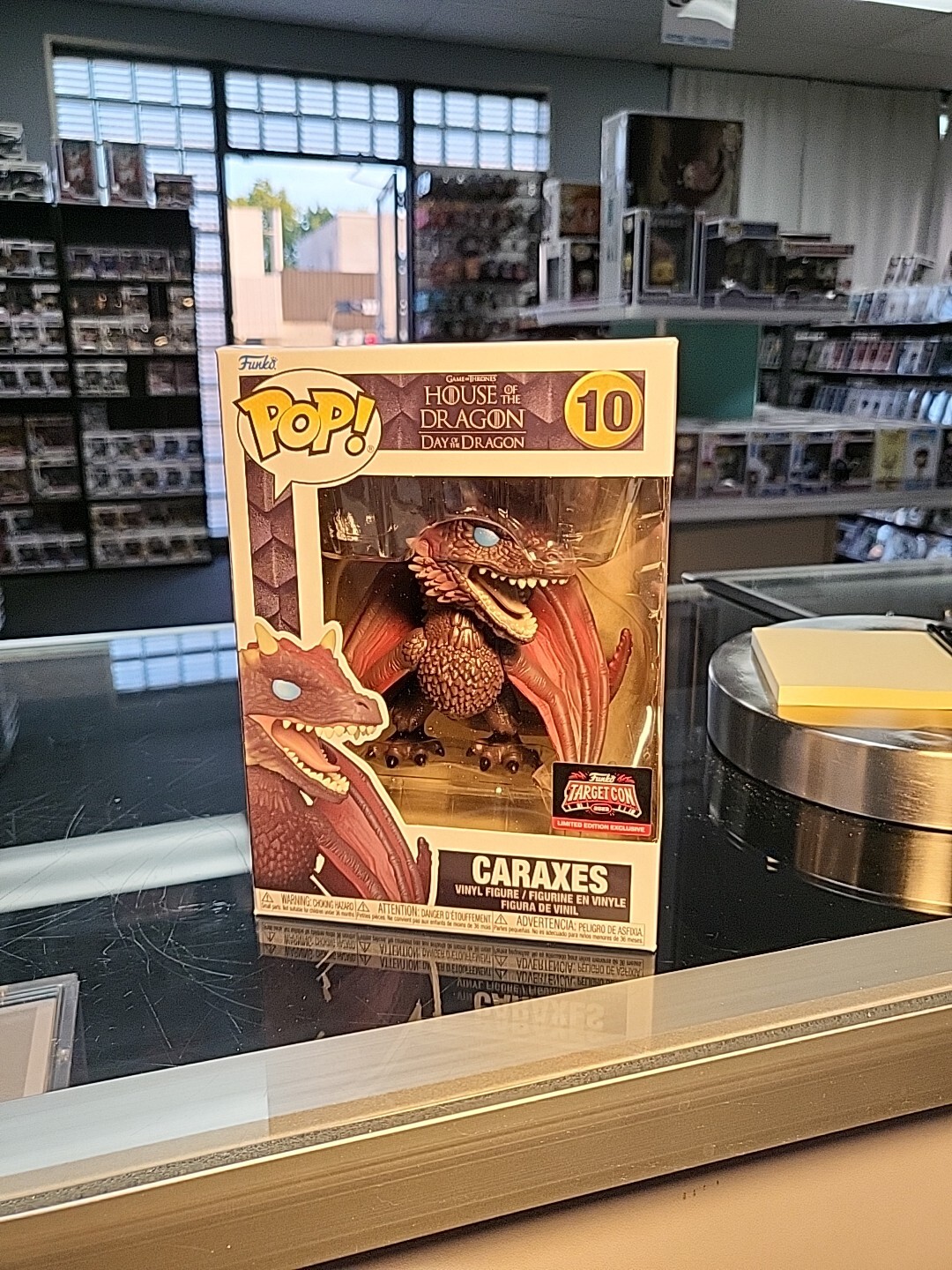 Funko Pop! House Of The Dragon Caraxes Vinyl Figure Exclusive #10 W/ Protector