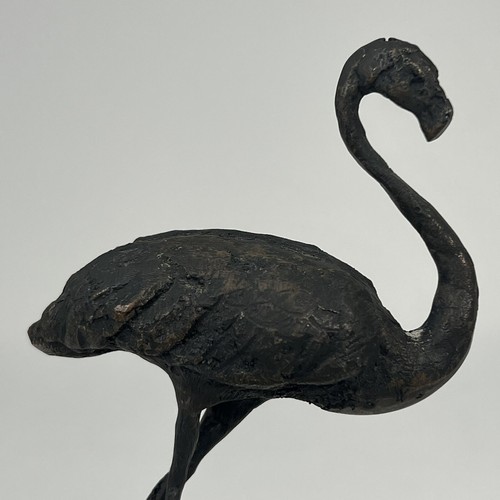 Vintage Primo Conti Signed Bronze Flamingo 467/500 Italian Bird Sculpture - Picture 6 of 24