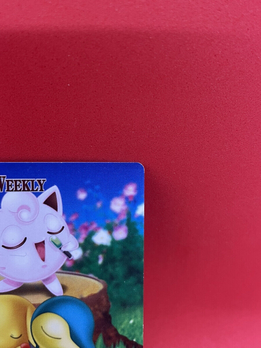 Carddass Pokemon Weekly News Pikachu Jigglypuff No42 Carddass Pokemon Weekly News Pikachu Jigglypuff No42