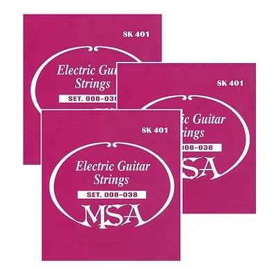 Gitarrensaiten- drei Satz-Stahl - Markenqualität für E-Gitarre-008-038-SK401 !