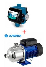 ELETTROPOMPA POMPA 3HM03 LOWARA HP 0,67 + presscontrol GENYO 8A/F22 2,2 BAR