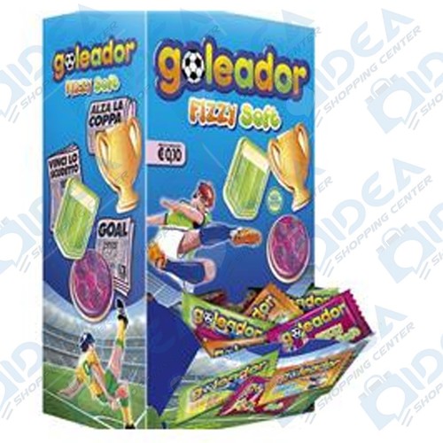120 CARAMELLE GOMMOSE FRIZZANTINA GOLEADOR FIZZY SOFT BOX ESPOSITORE CONFEZIONE - 第 1/1 張圖片