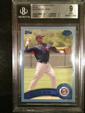2011 TOPPS PRO DEBUT BLUE MIGUEL SANO- BGS MINT 9 - POP 1 -THE ONY 1 - HE'S BACK