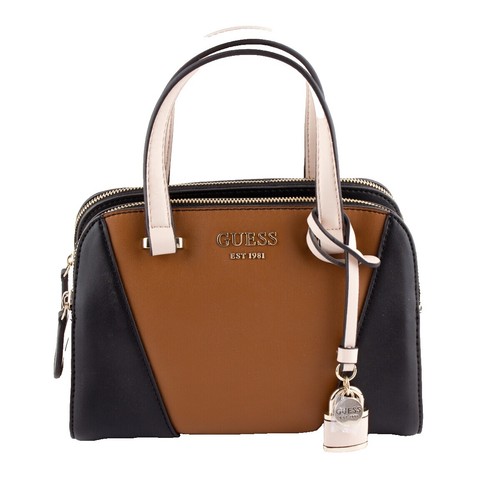 GUESS Noelle II Crossbody Camera Bag Latte Logo / Brown