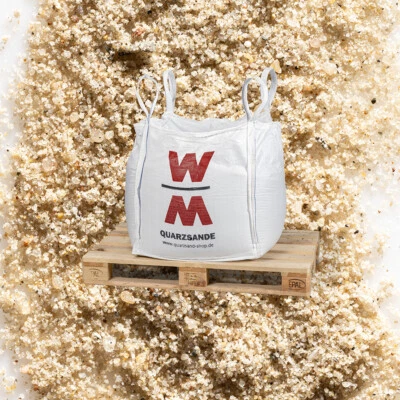 WOLFF & MÜLLER QUARZSANDE Kabelsand Abdecksand Quarzsand Abdecken von Kabel und Rohre im Big Bag