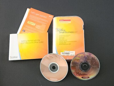 Microsoft Office Small Business 2007 Upgrade, 2 discs, booklet, key | eBay