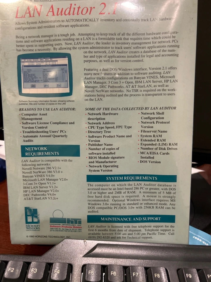 NUEVO ENCOGIDO. AUDITOR LAN. Auditoría de software. NFR. Herramienta una vez muy caliente. Foto 4 de 4