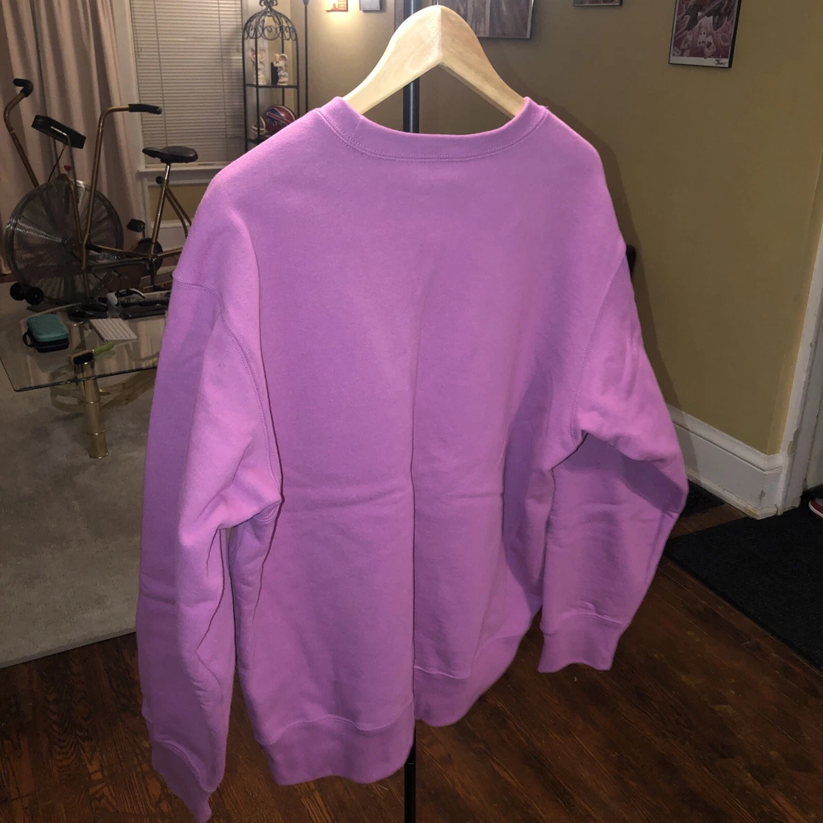 Supreme Futura Logo Crewneck Sweatshirt Size Medium Bright Purple