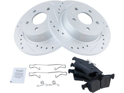 TRQ 77PG17F Rear Brake Pad and Rotor Kit Fits 2013-2018 Ford C Max