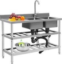 11 Type Of Steel Preparation Sink for Garage, Workshop, Restaurant, Laundry, Bar