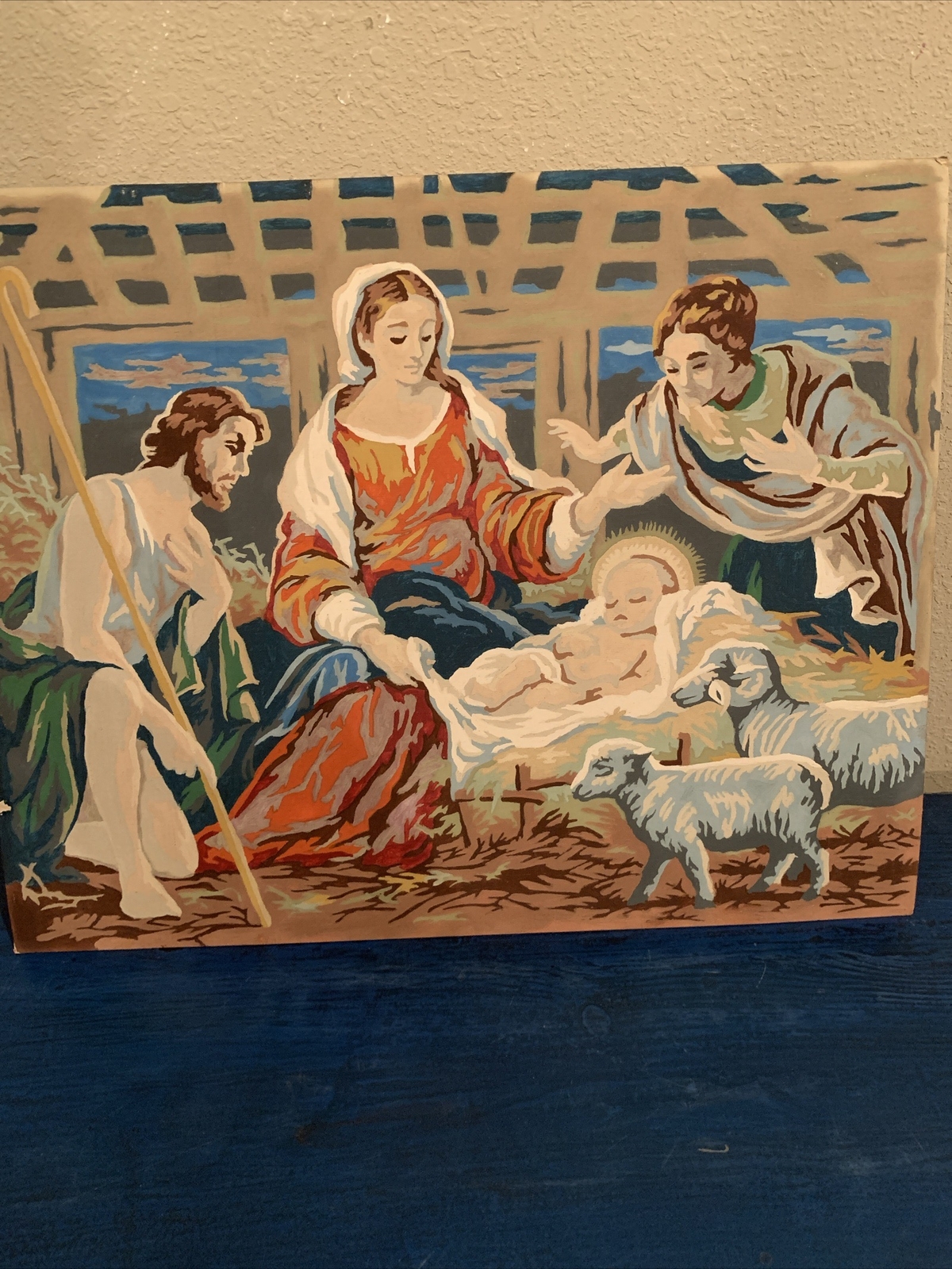 Vintage Rare Jesus Nativity Paint By Number eBay