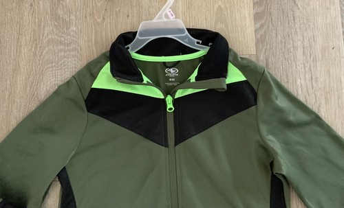 Athletic Works Boy’s Size 8 Olive Green Full Zip Casual Polyester Jacket - Picture 2 of 6