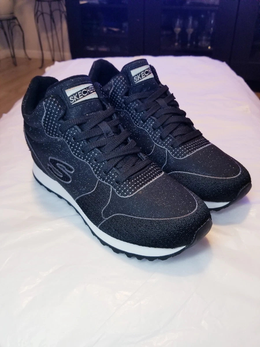 Skechers OG 85 Shoes Size 10 High Black/Silver