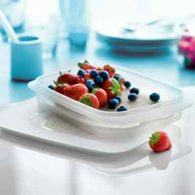 NEW Tupperware Cool stackable High Base container  w/seal meal Prep FrEeShIp