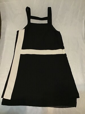 NWT $264.00 Little Black Dress White Stripe Parker XS Bloomingdales  Sleeveless | eBay