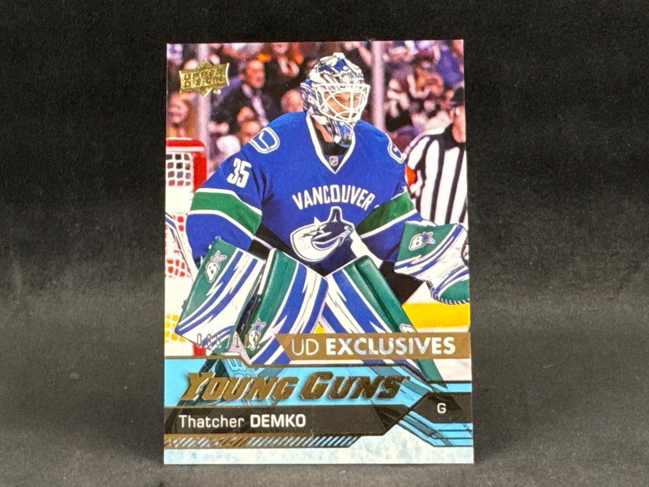 2016-17 UD SERIES 2 THATCHER DEMKO #472 ROOKIE UD EXCLUSIVES YOUNG GUNS 85/100