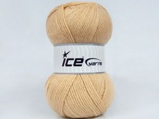 4-Skein Lot Gonca Yarn Light Acrylics 4x100g/300m Light Beige
