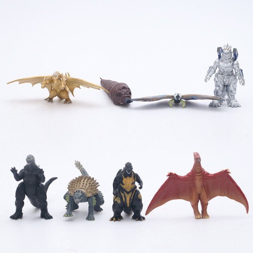 Godzilla Ghidorah Mechagodzilla Mothra Rodan Anguirus 8 pcs Monster Figures SET - Picture 2 of 11