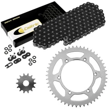 Black O-Ring Drive Chain & Sprockets for Kawasaki KLX300R KLX300A 2003-2007
