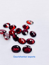 Garnet Faceted Oval Cut Loose Gemstone 4x3 MM TO 11x9 MM Natural Calibrated DG