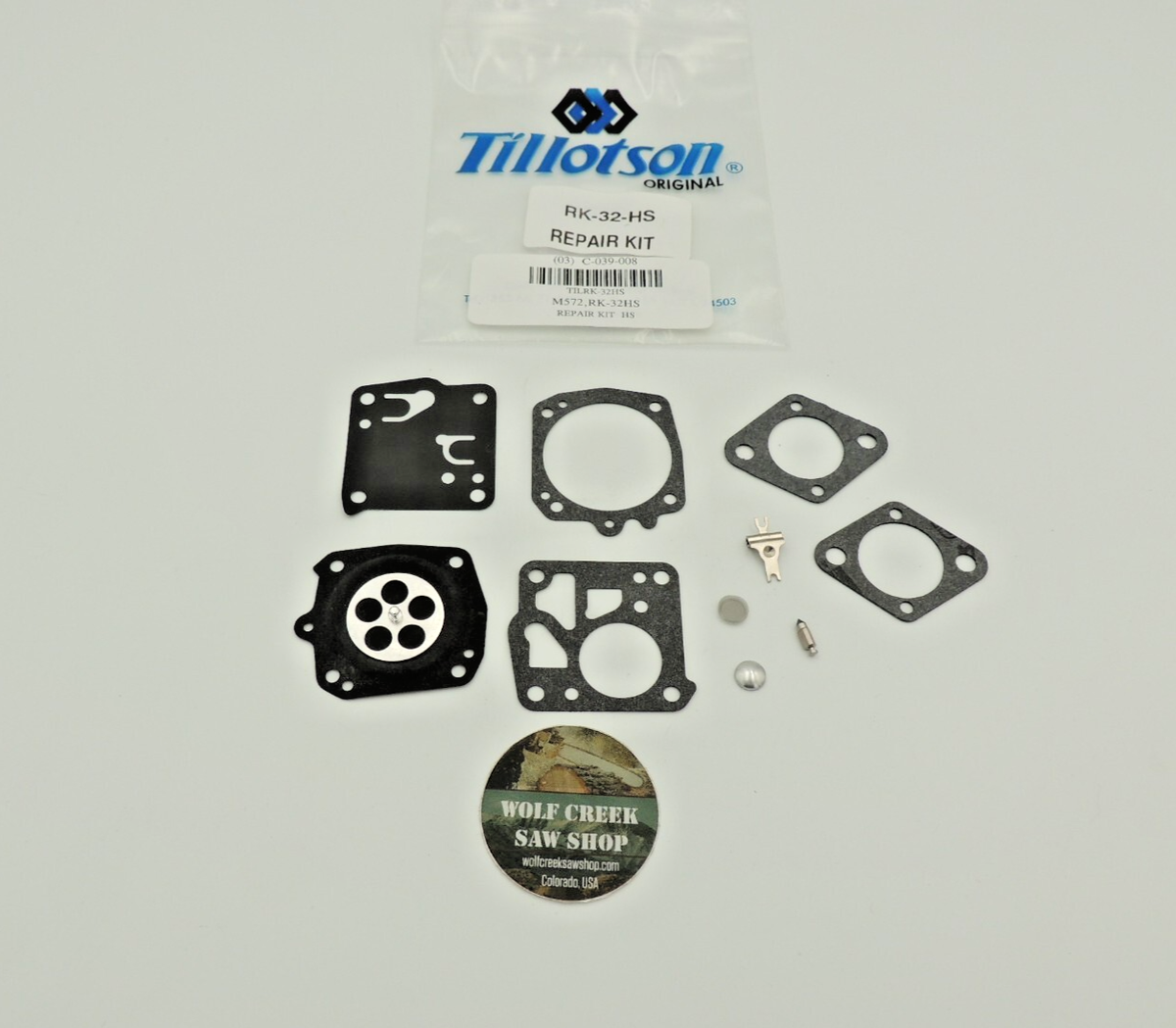 OEM Tillotson RK32HS carburetor kit Husqvarna 385 390 390xp 395