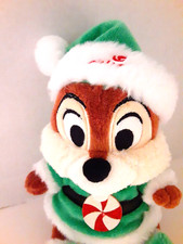 Disney Chip Plush Stuffed Animal Chip 'n Dale Peppermint Holiday Christmas 2020