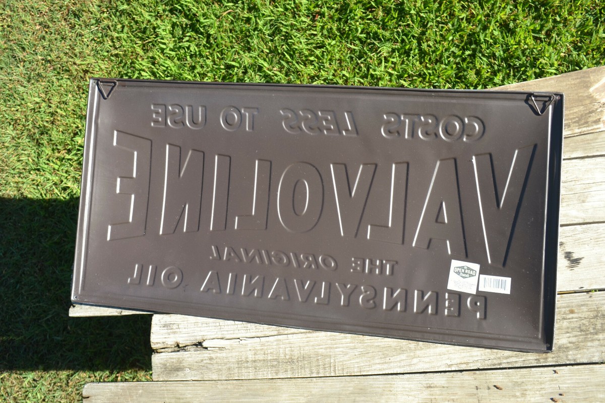 Valvoline Pennsylvania Motor Oil Embossed Tin Metal Sign