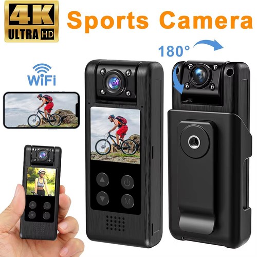 Wifi Body Worn Camera Protection Safety Security 4K HD Sport Camera Night Vision