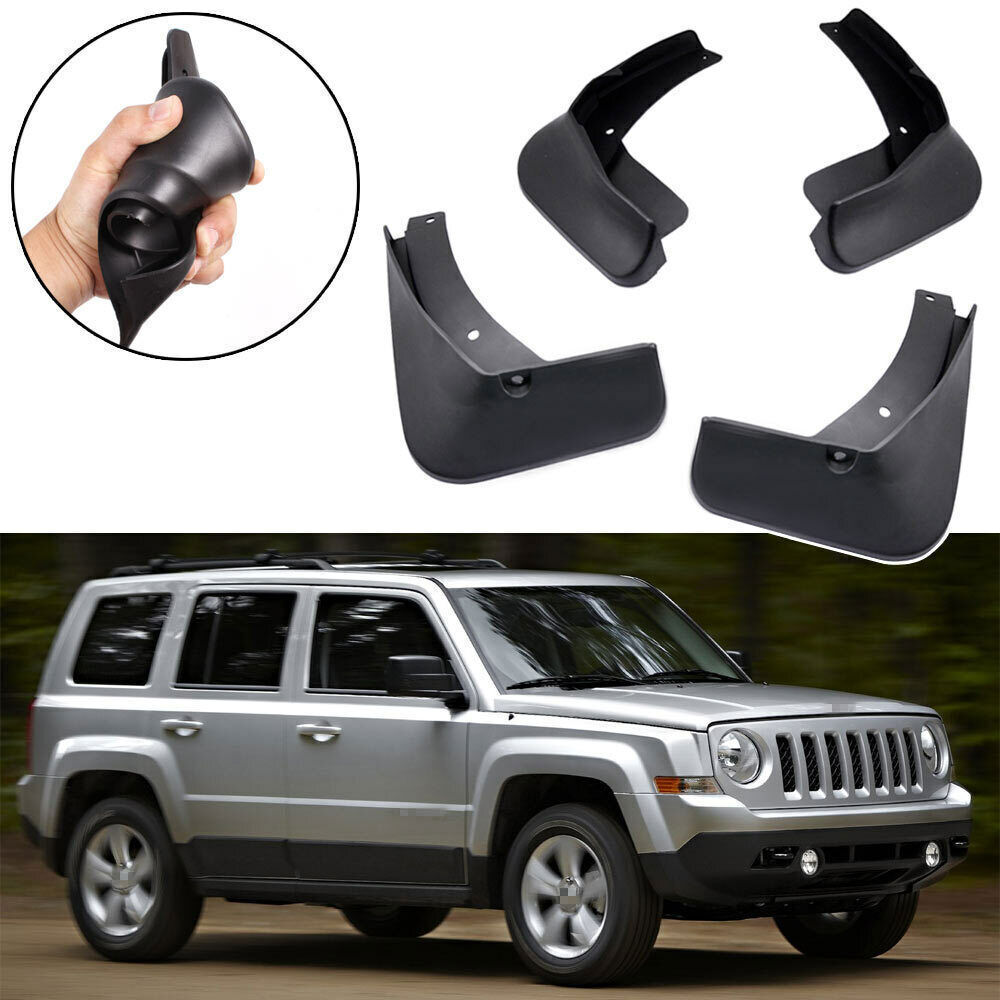4x Car Mud Flaps Splash Guards Mudguard Fender for Jeep Patriot 2011-2017