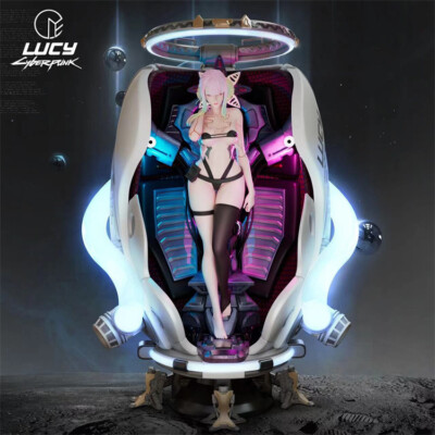 Preorder Yeer Studio Cyberpunk Edgerunner 1/6 Lucy Resin Painted LED Statue