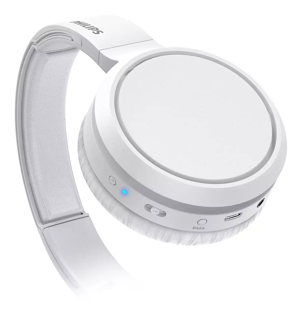 Phillips Wireless Foldable On-Ear Headphone (White)