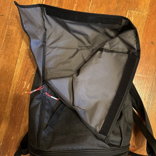 Nike Sportswear Golf Backpack 26 Liters Grey Black BA5743 Roll Top Bag Laptop - Picture 7 of 12