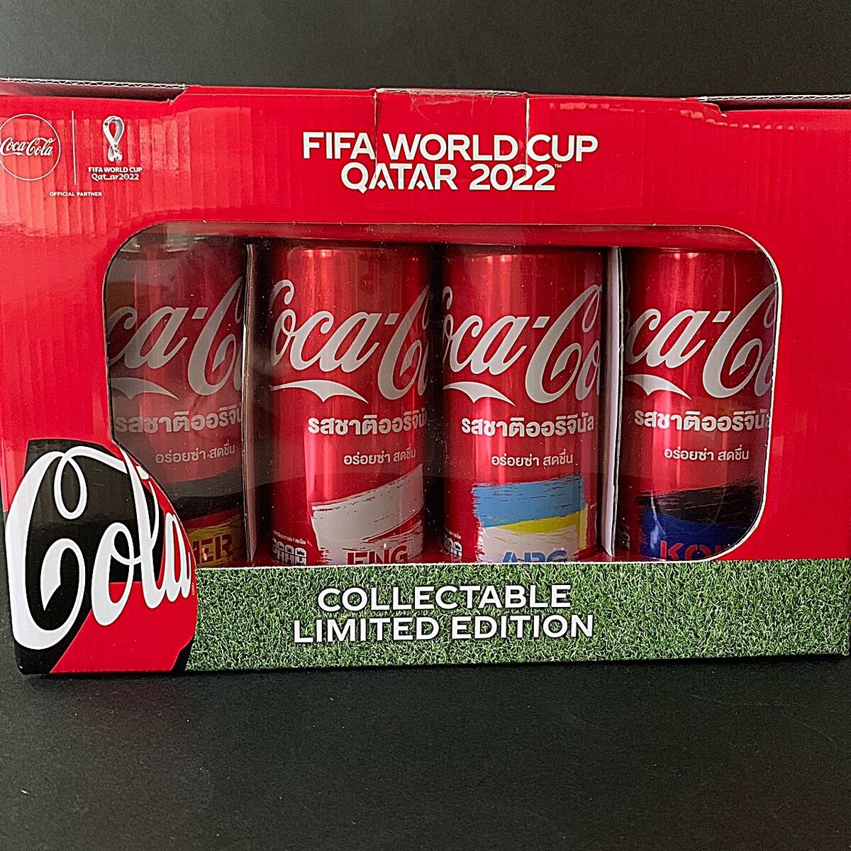 8 Cans Empty Coca Cola FIFA World Cup Qatar 2022 Collectible 8 Cans Empty Coca Cola FIFA World Cup Qatar 2022 Collectible