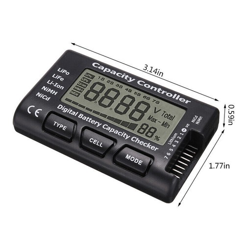 Für LiPo LiFe Li-ion NiMH Nicd Batterie Akku Digital Kapazität Tester Checker - Bild 4 von 10