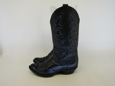 Ostrich Panhandle Slim Black Leather Boots TEMPE FULL QUILL OSTRICH by DAN POST – Dan Post Boots main image 4