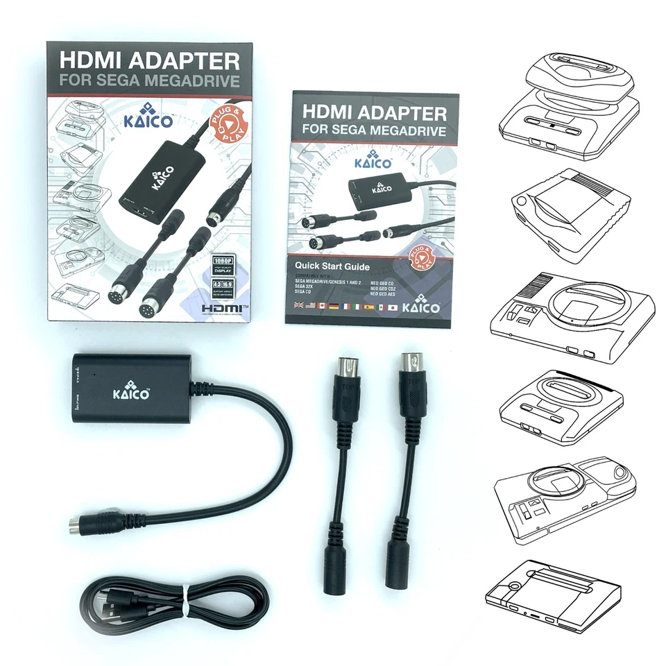 Kaico Sega Genesis 1080p HDMI Adapter - For use with Sega Megadrive & Neo Geo HD - Image 2 of 4