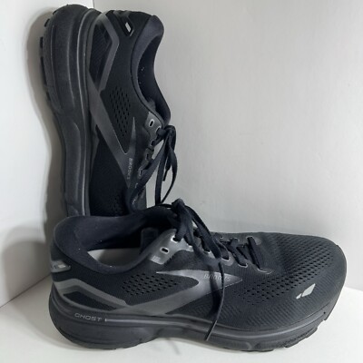 Brooks Mens Ghost 15 1103934E020 Black Running Shoes Sneakers Size 4E 