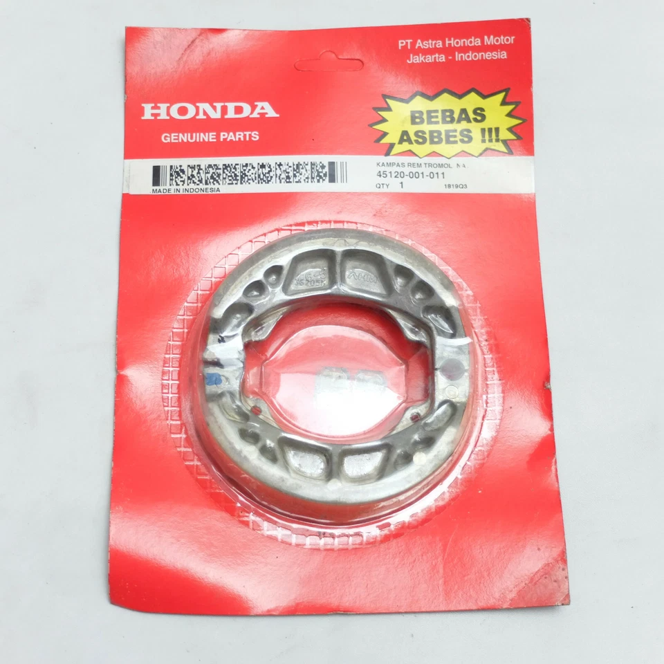 Pastilla de freno de zapata OEM Honda CB CL SL 100 S90 CL90 CB125S CG125 CG110 S110 CZ100 Z50 Foto 3 de 4