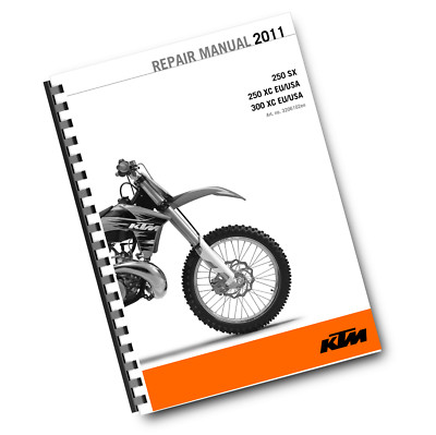 KTM 2011 - 250 300 SX XC - WERKSTATT SERVICE REPARATURHANDBUCH